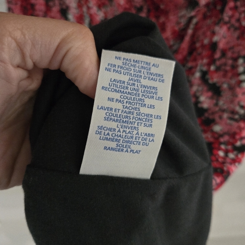 Boden Rita Ruched Wrap Jersey Dress Grey Pink White Size US 4 Knee-Length - Picture 8 of 10
